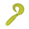Kalins 2" Chartreuse Hologram Lunker Grub - 10-Pack