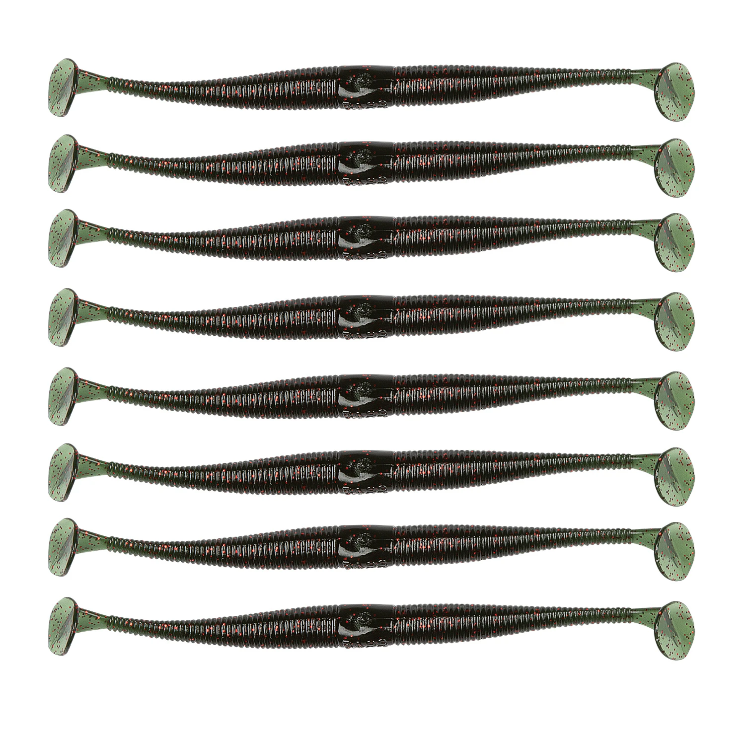 Bass Dynasty 6" Dyna Double Paddle Tail Fishing Worms 1 Bass Dynasty 6" Dyna Double Paddle Tail Fishing Worms