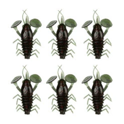 Bass Dynasty 3" Dyna Double Paddle Tail Plastic Crawfish