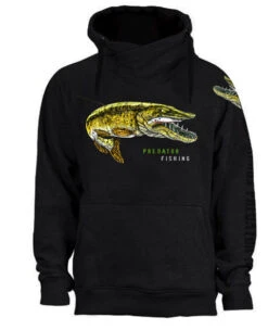 Fladen Hoody Greedy Pike Grey Or Black