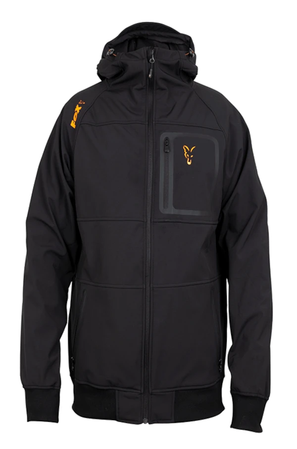 Fox Collection Black/Orange Shell Hoody 2 Fox Collection Black/Orange Shell Hoody - Image 2